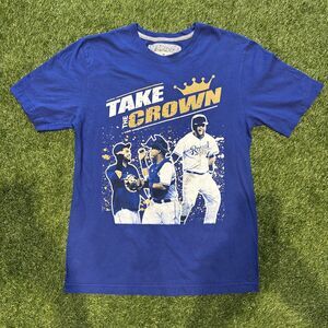 MLB Kansas City Royals Blue Tee Shirt Men’s Medium Take The Crown Baseball